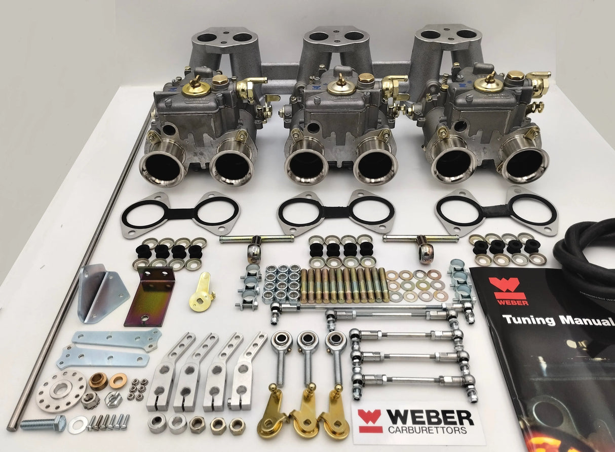 Triumph TR6 3 X 40 DCOE 150bhp EURO Spec Weber Carb Carburettor Kit