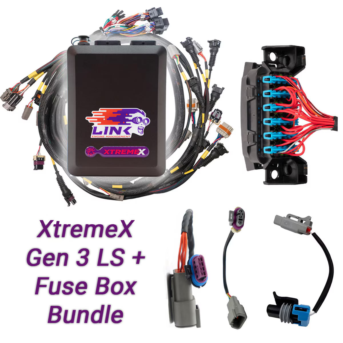 Link G4X XtremeX ECU LS Gen 3 Drive-By-Wire Bundle with Fuse Box & Relay