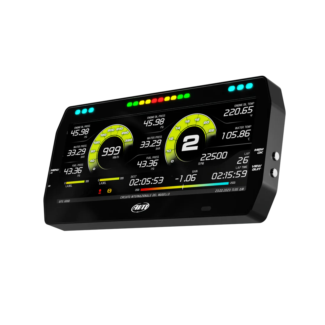 AIM MOTORSPORT 10" TFT MXT DATA LOGGER Digital Display Dash