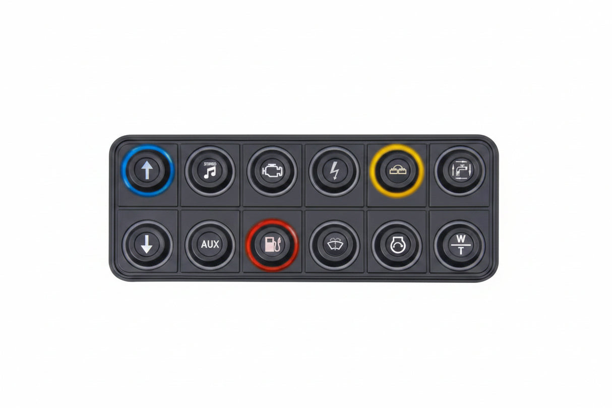 Ecumaster CANBUS Keypad – 4 / 6 / 8 / 10 / 12 / 15 Key Motorsport Switch Panel