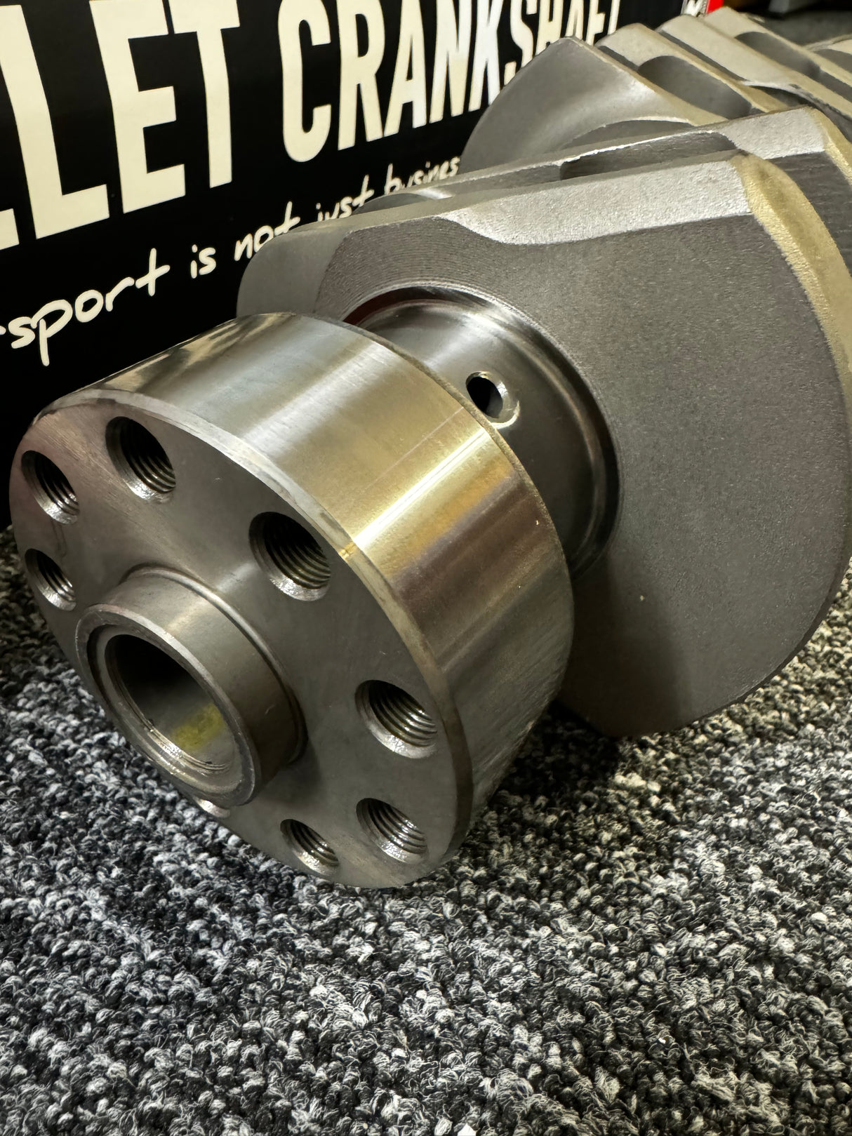 Ford Cosworth YB ZRP Billet Crank Crankshaft - STD Stroke 77mm - 9 Bolt - C-FOR-001L