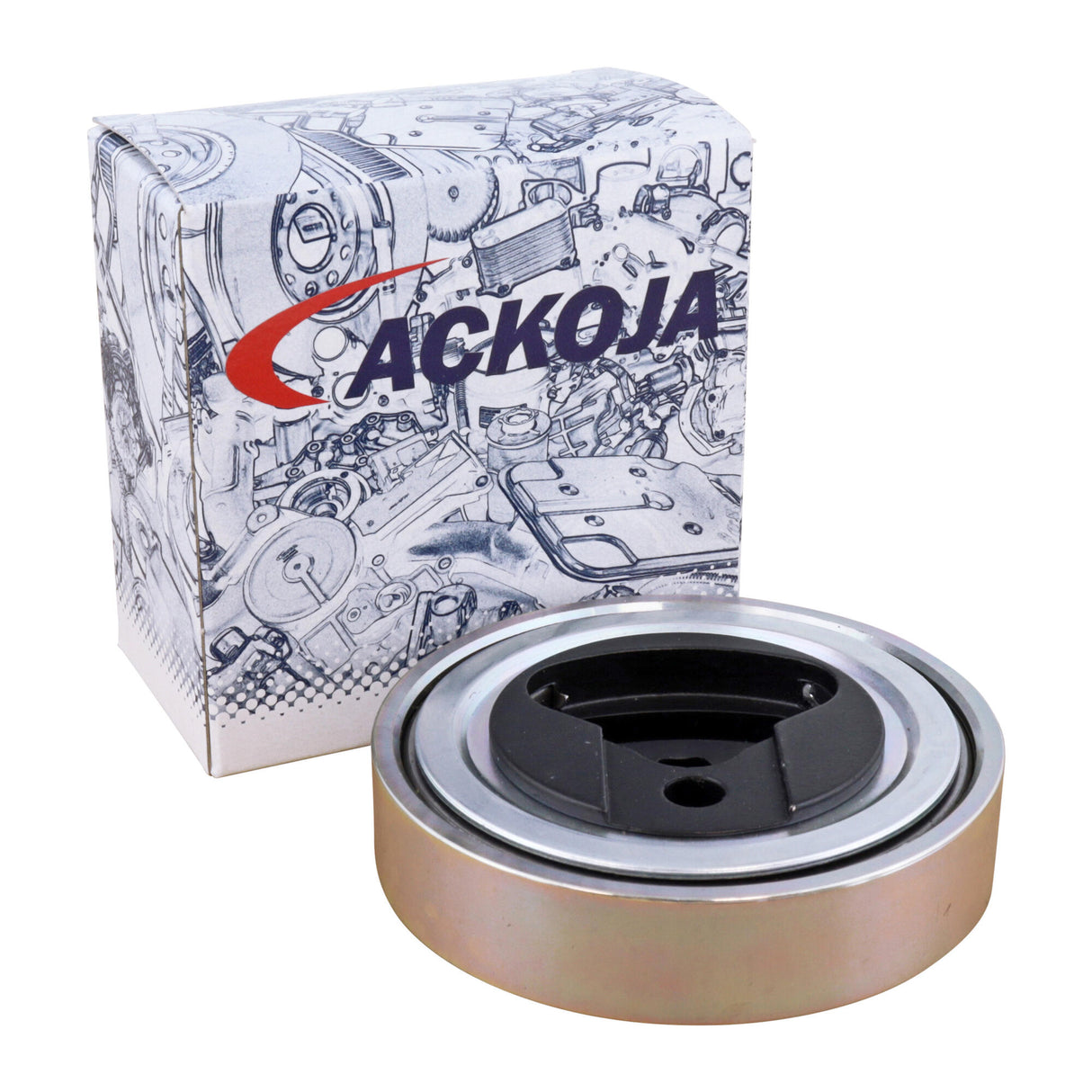 SUZUKI Tensioner Pulley, V-ribbed belt - ACKOJA A64-0136