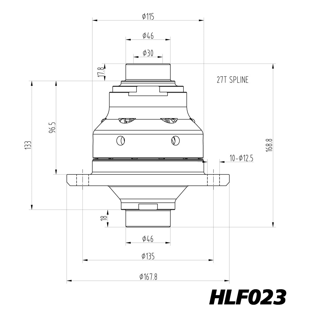 Blackline BMW 5 6 7 SERIES F10 E38 E39 E46 E60 E90 188K LSD Limited Slip Diff HLF023