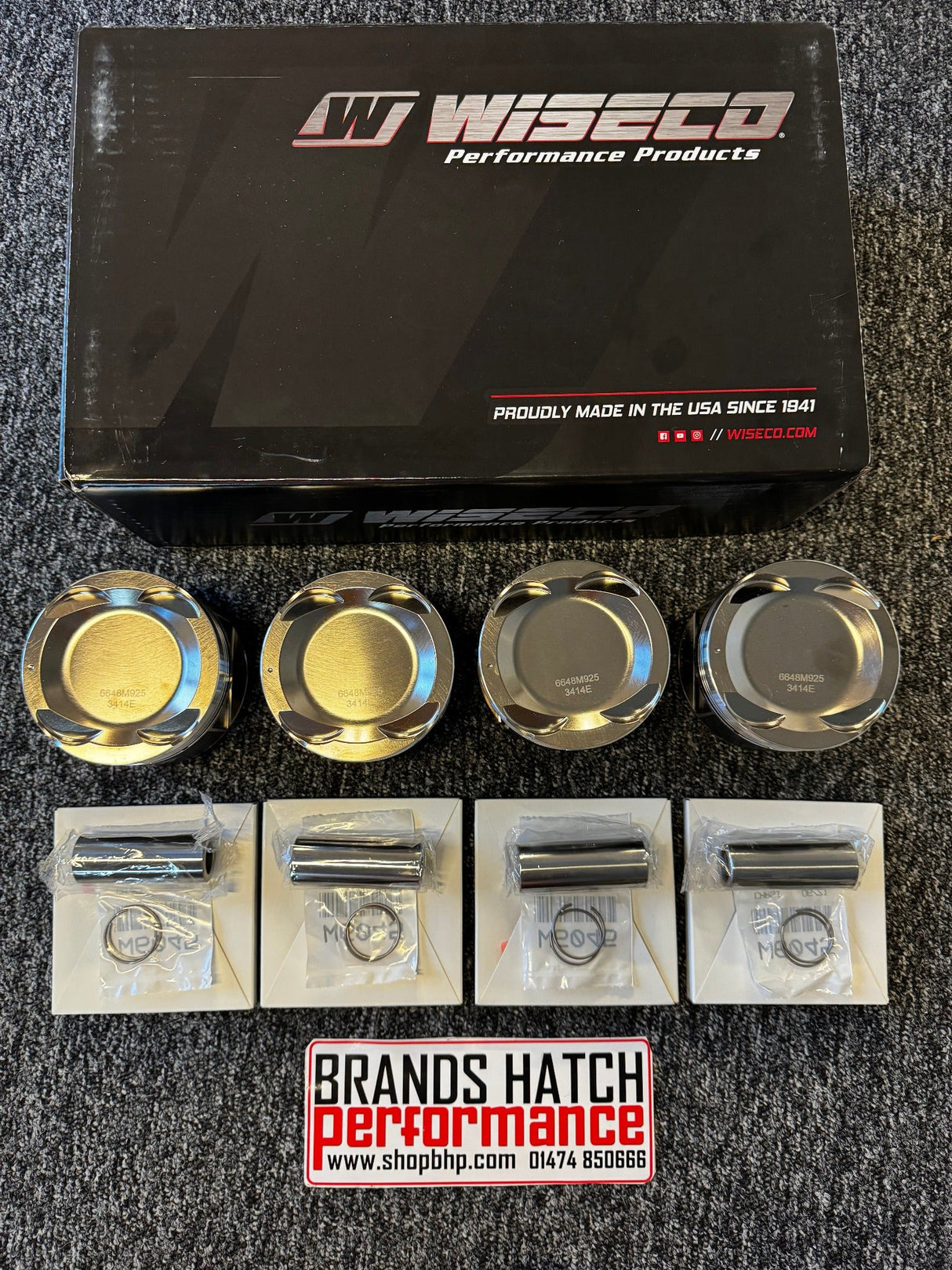 Ford Cosworth YB Turbo 8.0:1 92.5mm Wiseco Forged Piston Kit & K1 H Beam Rods