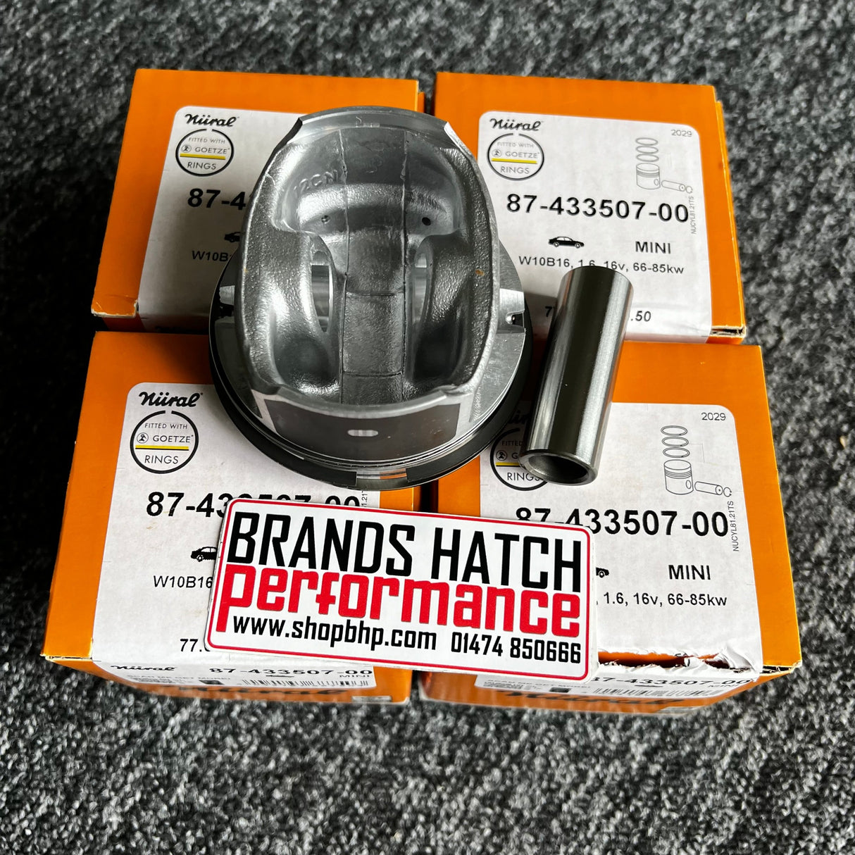 MINI 1.6 COOPER ONE R50 R52 W10B16A 77.5MM STD BORE Nural Piston Set