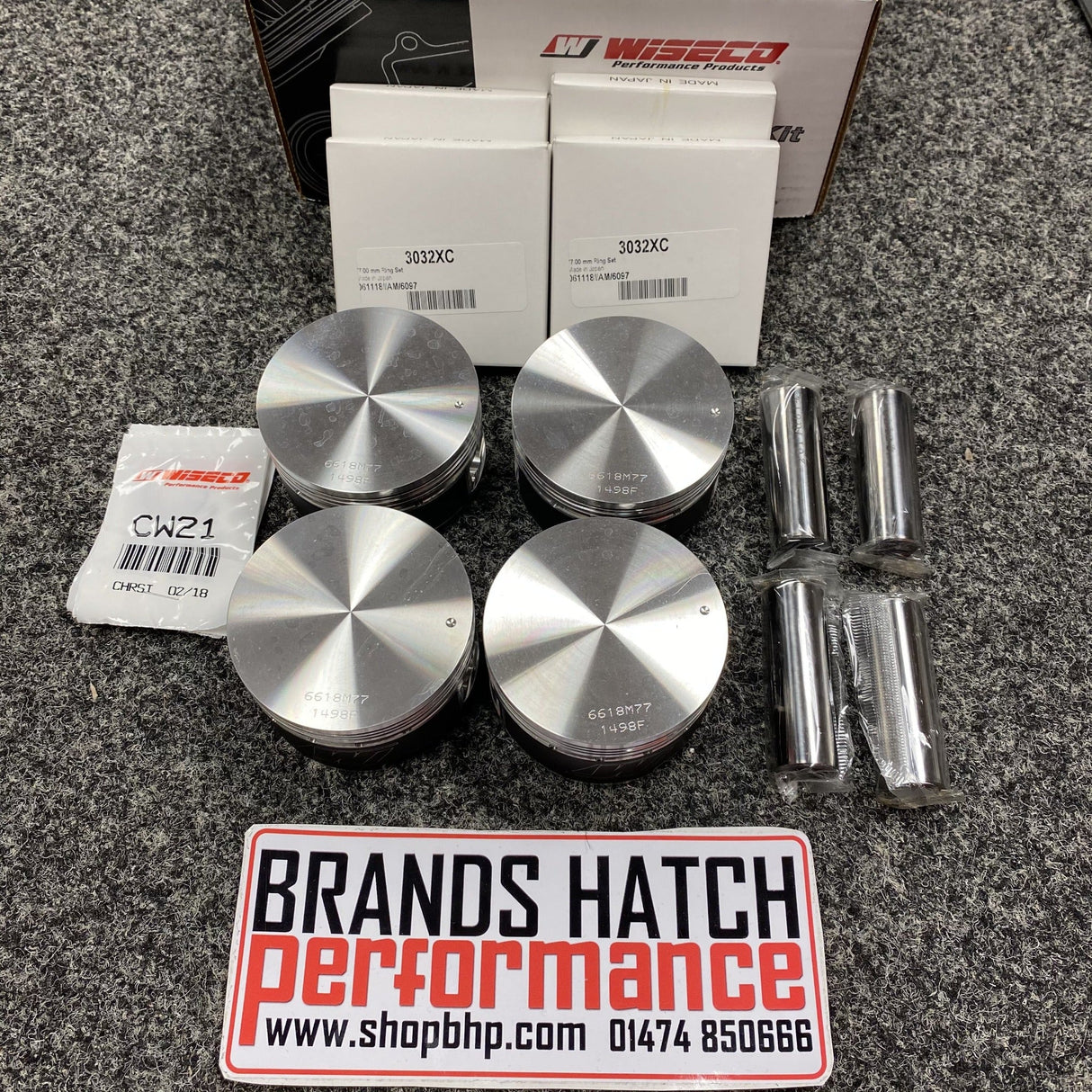 MINI Cooper S R53 W11 W11B16A JCW STD Size 77mm 8.5:1 WISECO FORGED PISTON KIT WK618M77