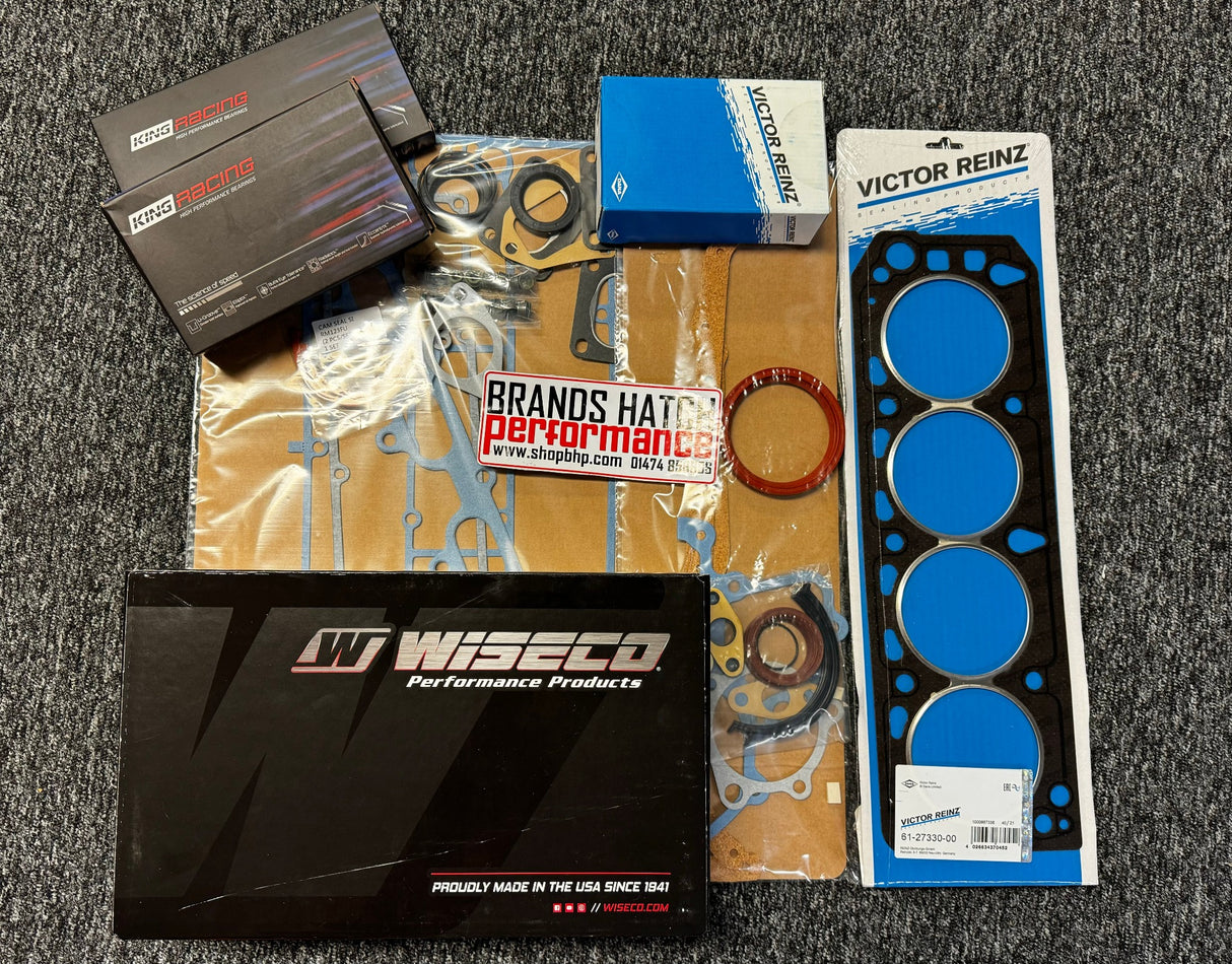 FORD Cosworth Pistons YB Sierra Escort Rebuild Kit - MAHLE / KING RACE BEARINGS - WRC GASKET - WISECO