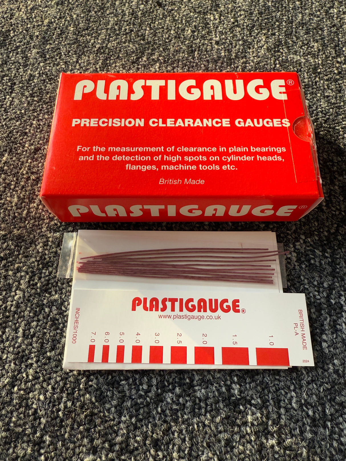 Vauxhall C20XE C20LET Z20LET Z20LEH Engine Big End Main Bearing Flexigauge Plastigauge 0.025-0.175mm Clearance Strips