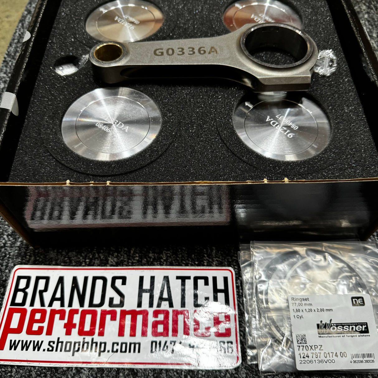 Wossner BMW Mini Cooper S R53 JCW Supercharged 2001-2006 8.35:1 Forged Pistons & PEC Rods Set