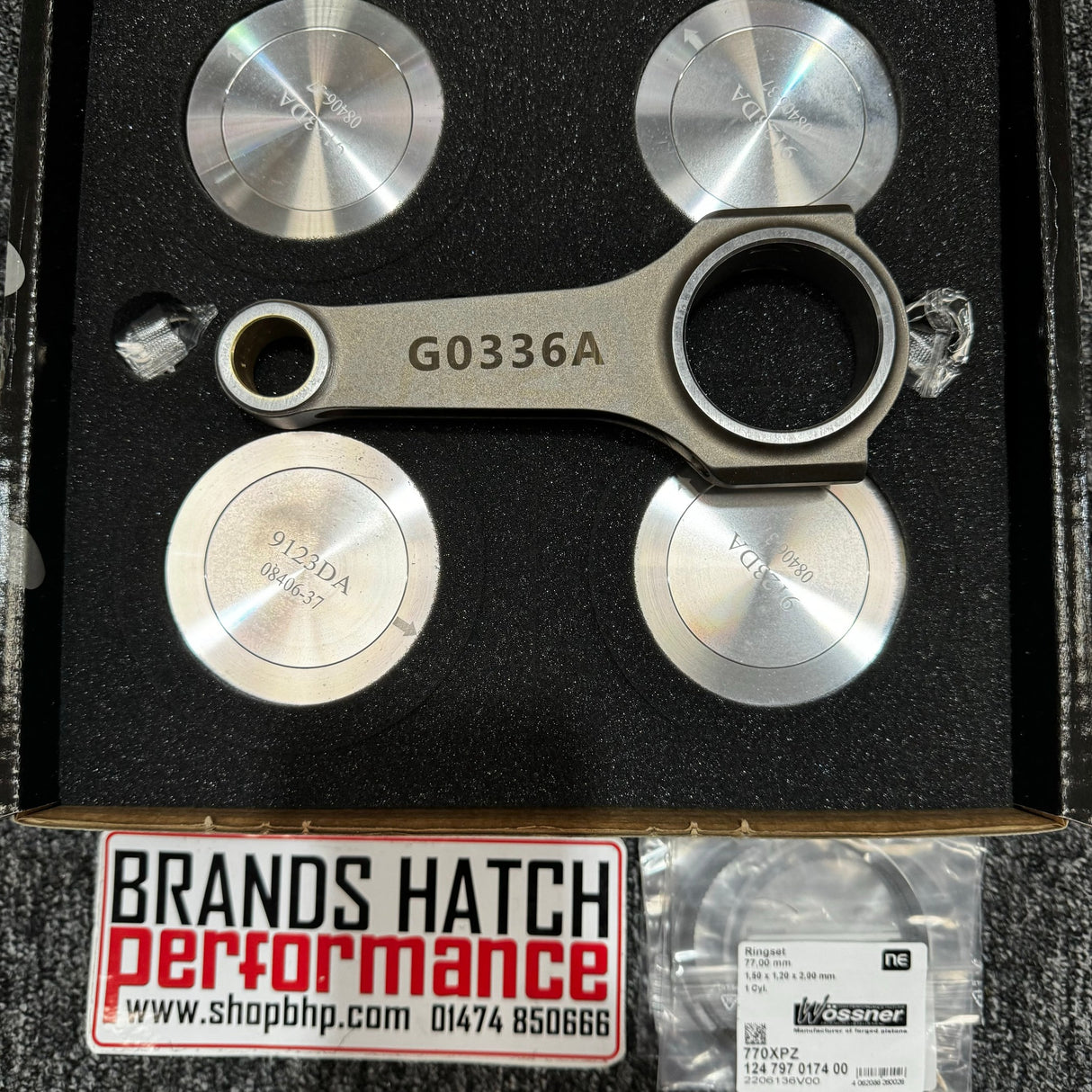 Wossner BMW Mini Cooper S R53 JCW Supercharged 2001-2006 8.35:1 Forged Pistons & PEC Rods Set