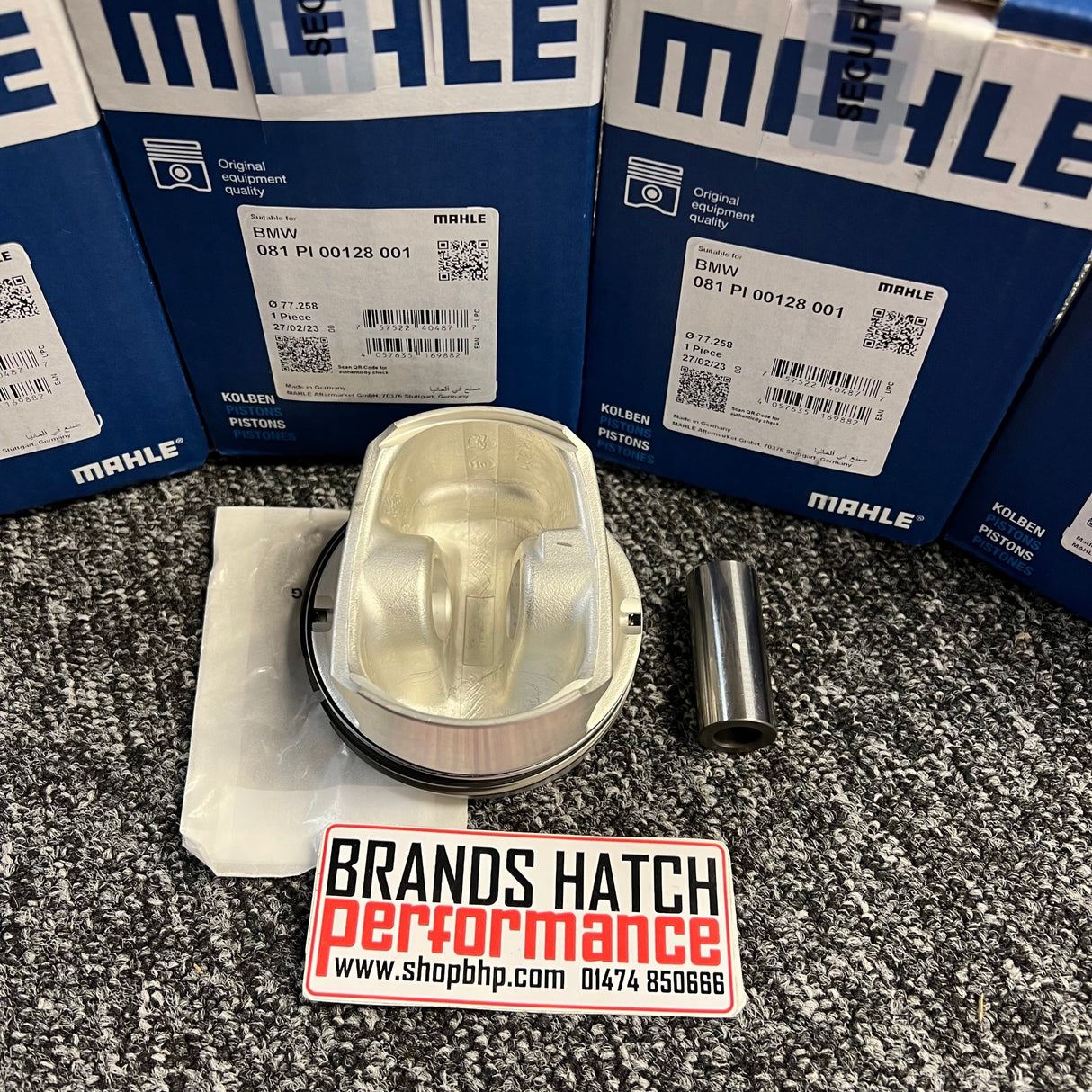 Mini 1.4 One R56 N12B14A 77.25mm +0.25mm MAHLE Piston Set INC Rings & Gudgeon Pins