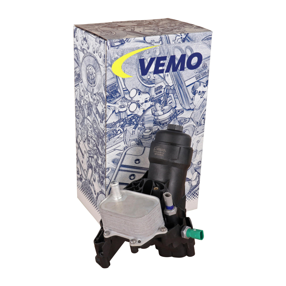 AUDI Oil filter module - VEMO V15-60-6102