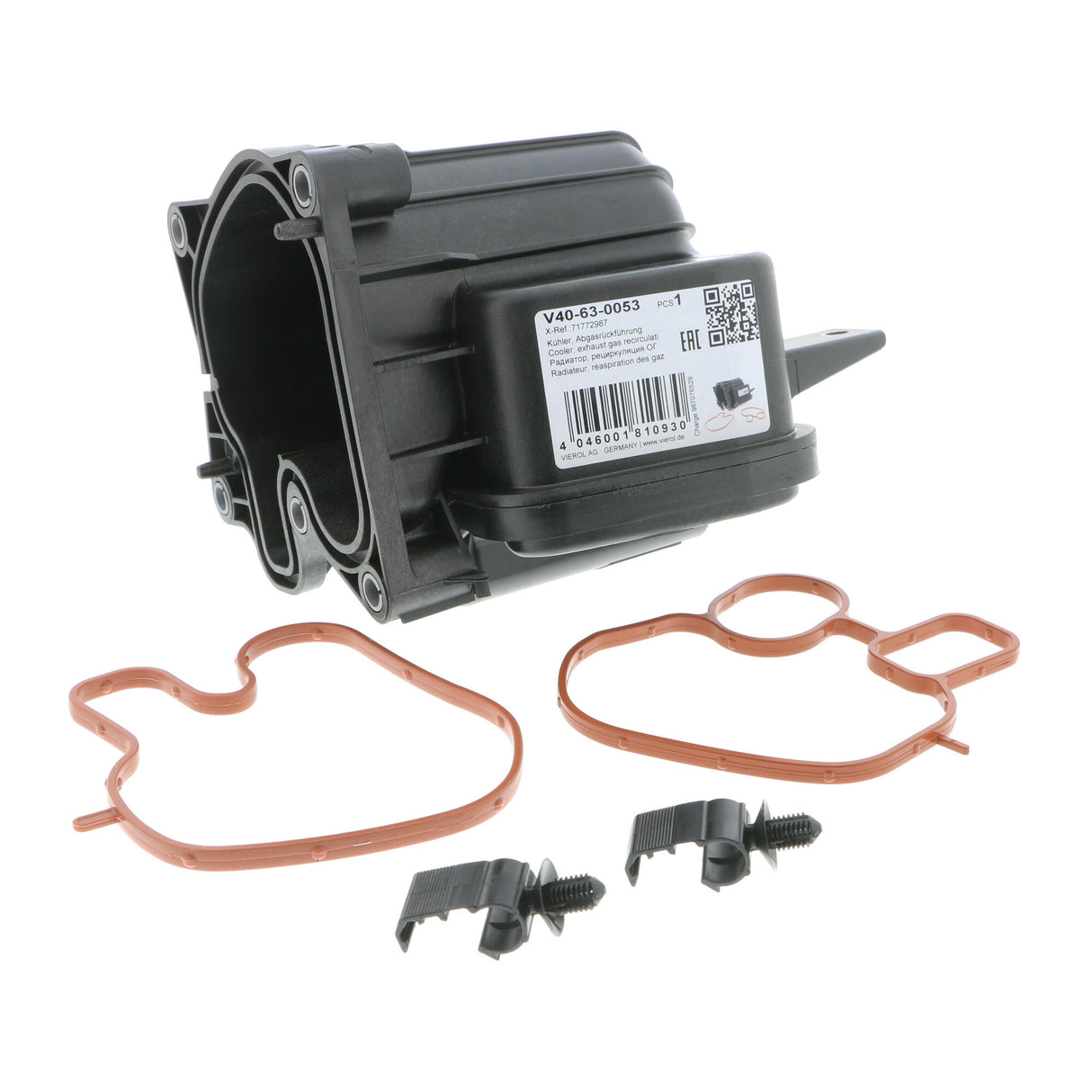 FIAT Cooler, exhaust gas recirculation - VEMO V40-63-0053