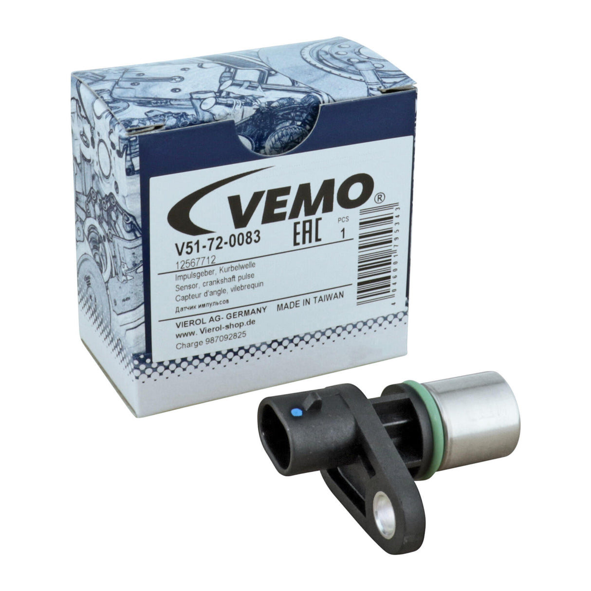 CHEVROLET Sensor, crankshaft pulse - VEMO V51-72-0083