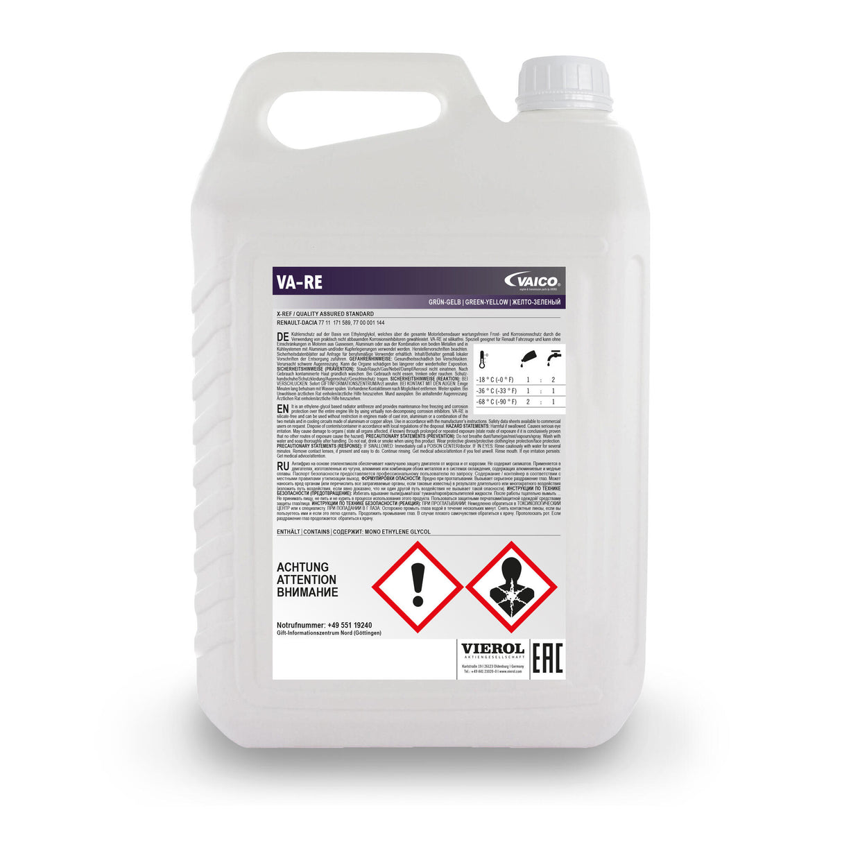 RENAULT Antifreeze - VAICO V60-0119