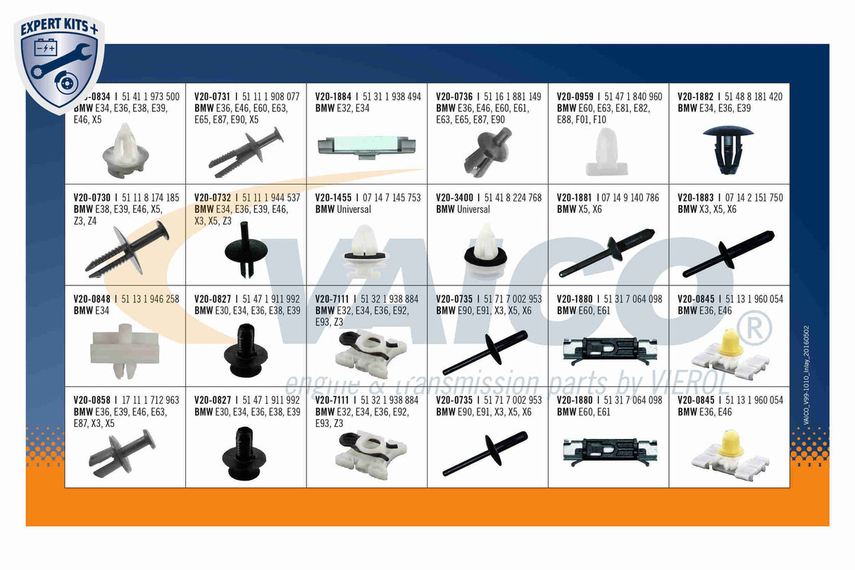 Assortment, fasteners - V99-1010