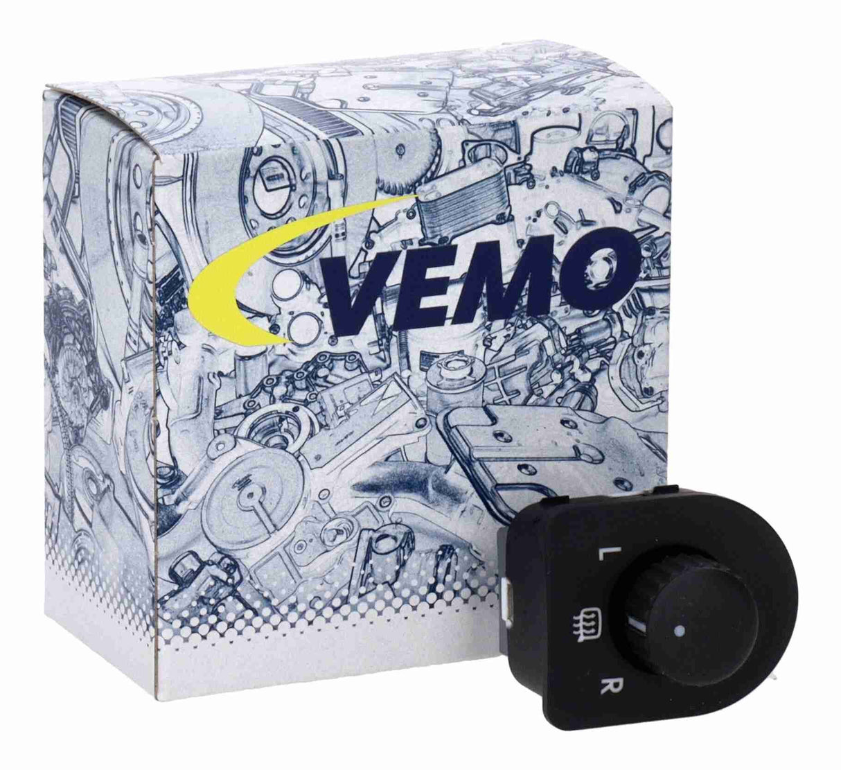 Switch, exterior rearview mirror adjustment - V10-73-0678