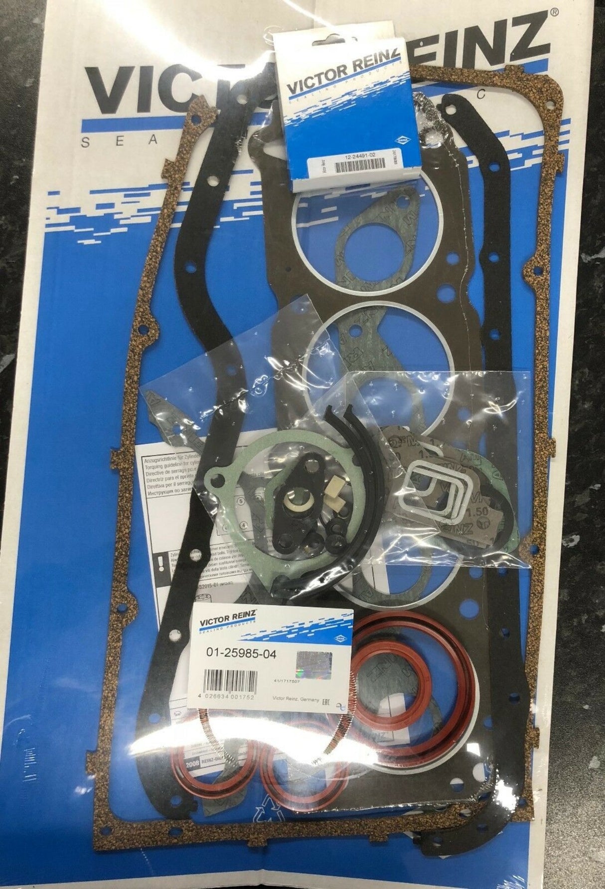Ford Escort RS Capri Cortina Granada Scorpio Taunus Transit Pinto RS2000 Non-EFI Thin Rocker Cover Reinz Full Engine Gasket Set -01-25985-04