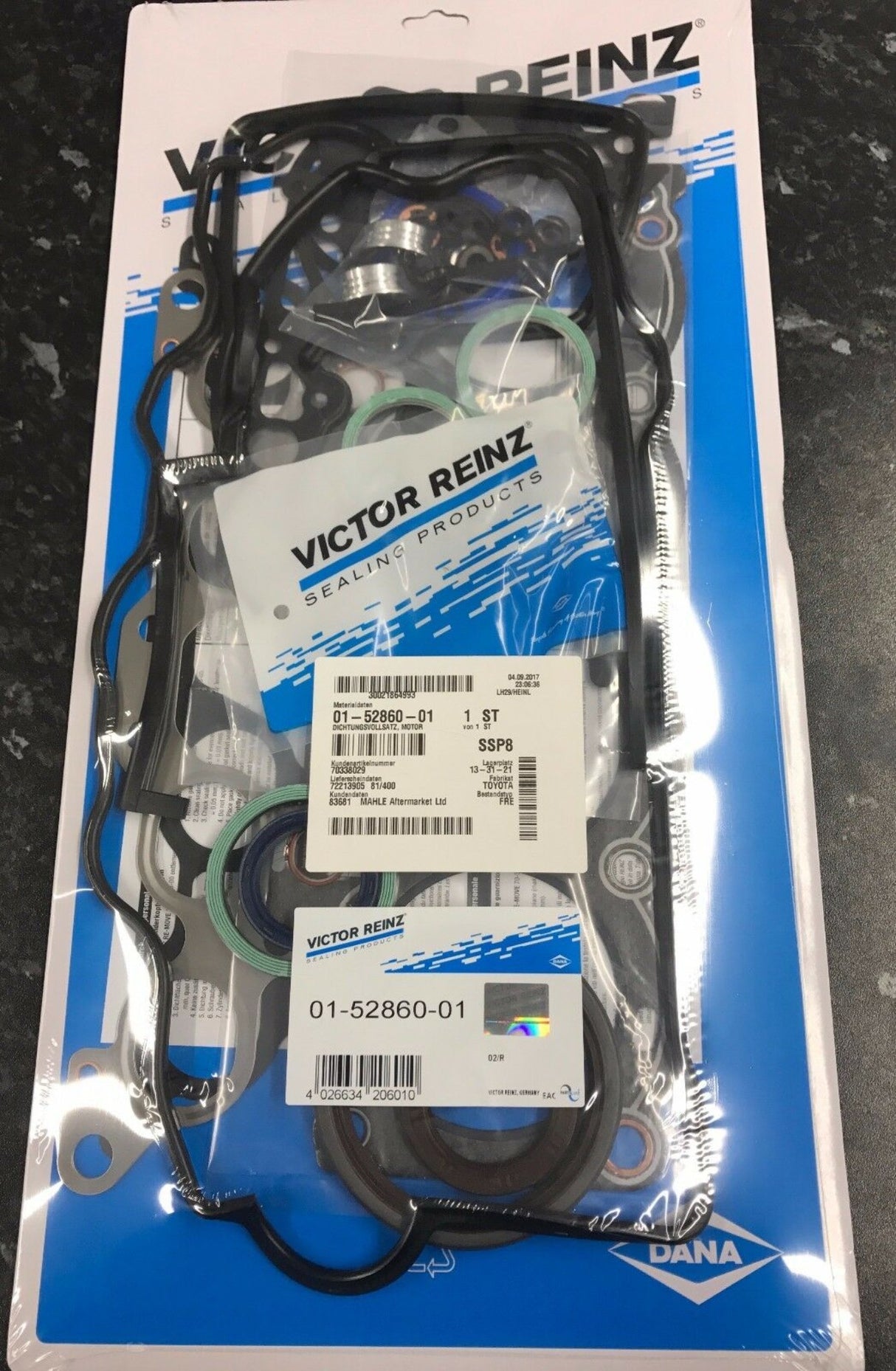 Toyota 2.0 Carina 3S-FE 3SFE Reinz Full Engine Gasket Set - No Sump gasket 01-52860-01