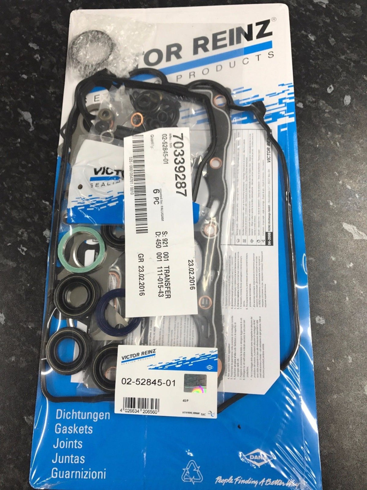 Toyota 1.3 Starlet GT Turbo Glanza EP91 EP82 4EFTE Reinz Head Gasket set 02-52845-01