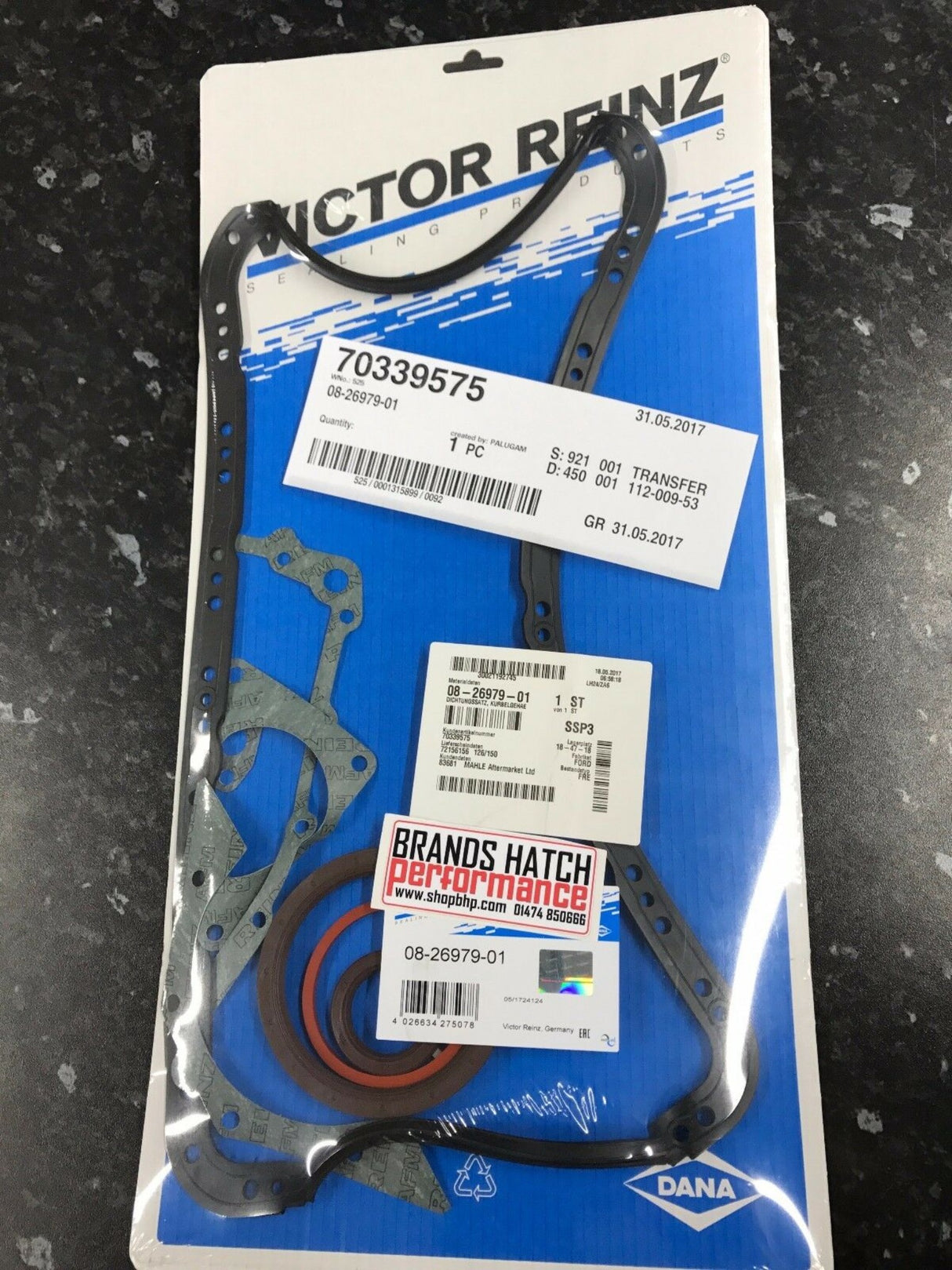 FORD Escort & Fiesta Rs Turbo CVH Reinz Bottom End Gasket SET 08-26979-01