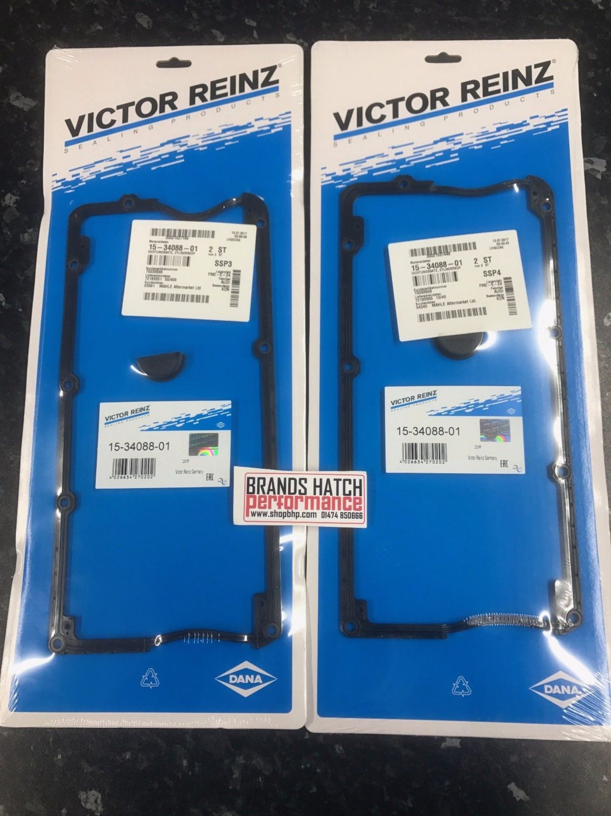 2 X Audi 2.5 A4 A6 A8 ALLROAD TDI Reinz Rocker Cover Gasket Set 15-34088-01