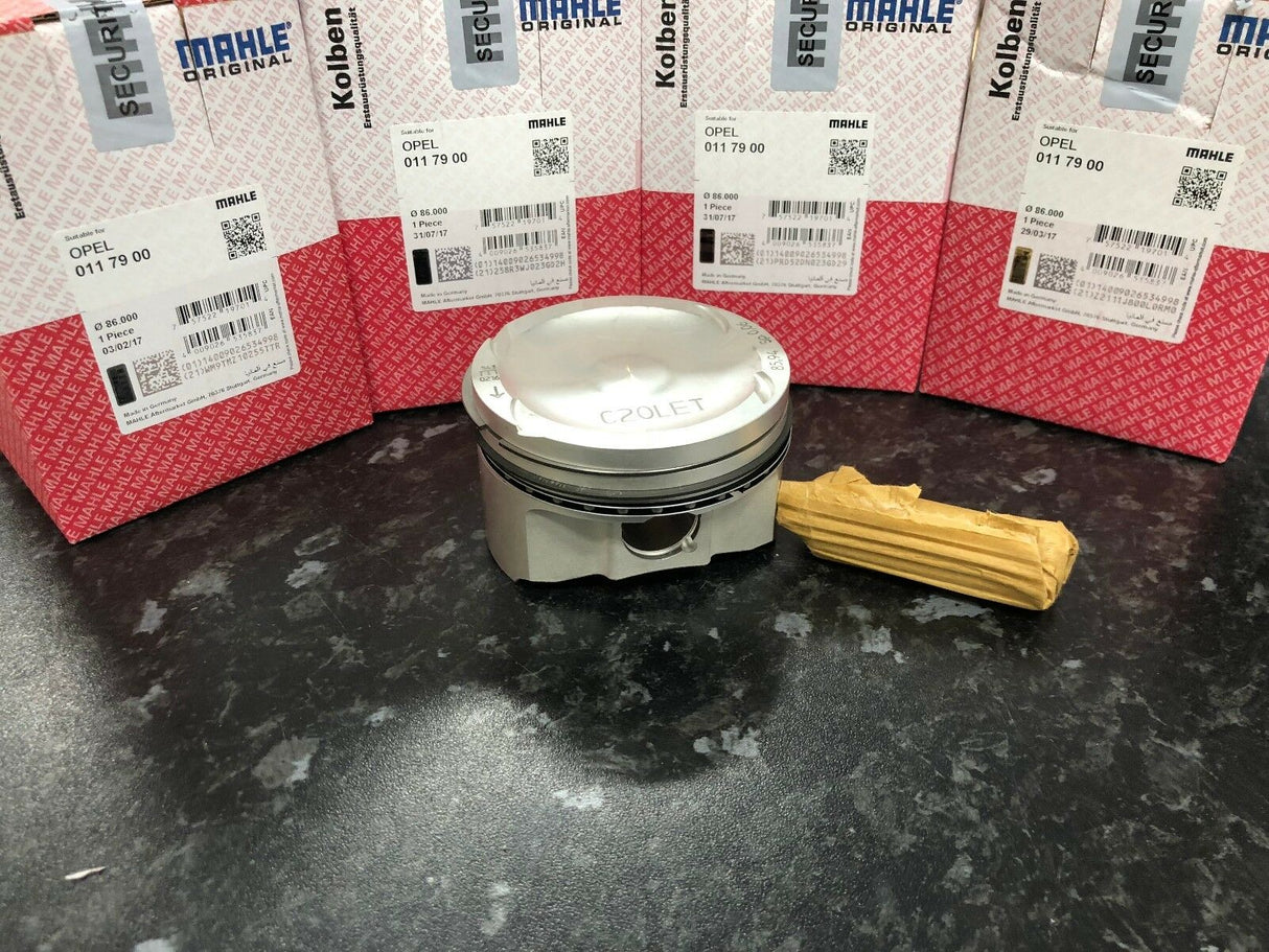 4 X Vauxhall Opel C20let STD 86.00 Bore MAHLE Pistons & STD Size Engine Bearings