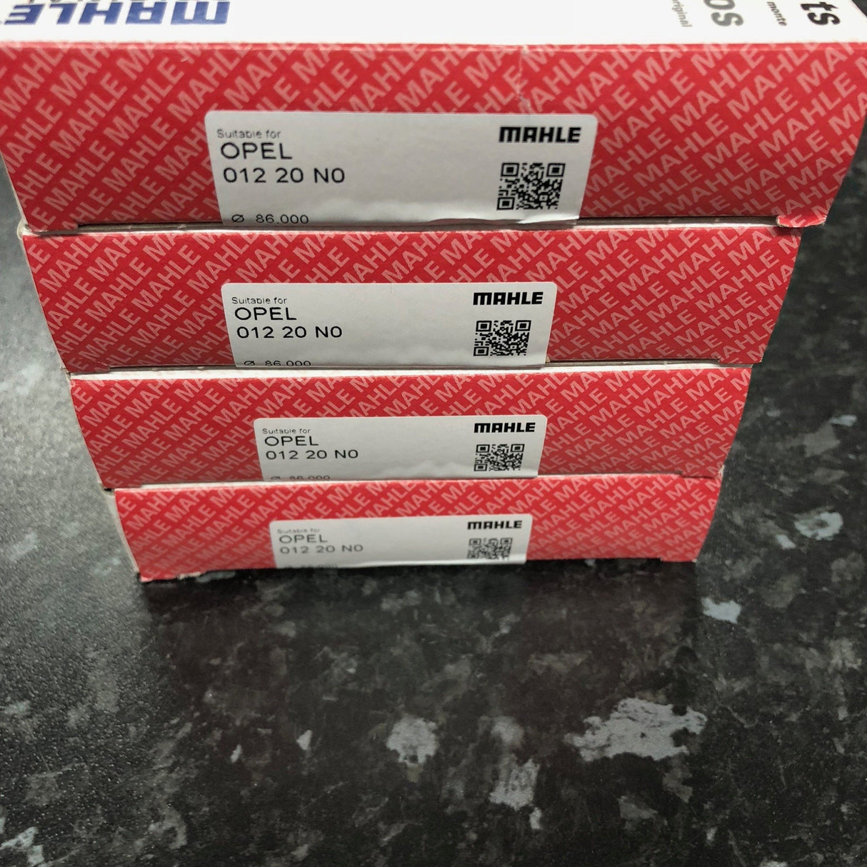 4 X Vauxhall Opel Lotus Z20LET Z20LER Z20LEH STD Bore 86mm MAHLE Piston Rings