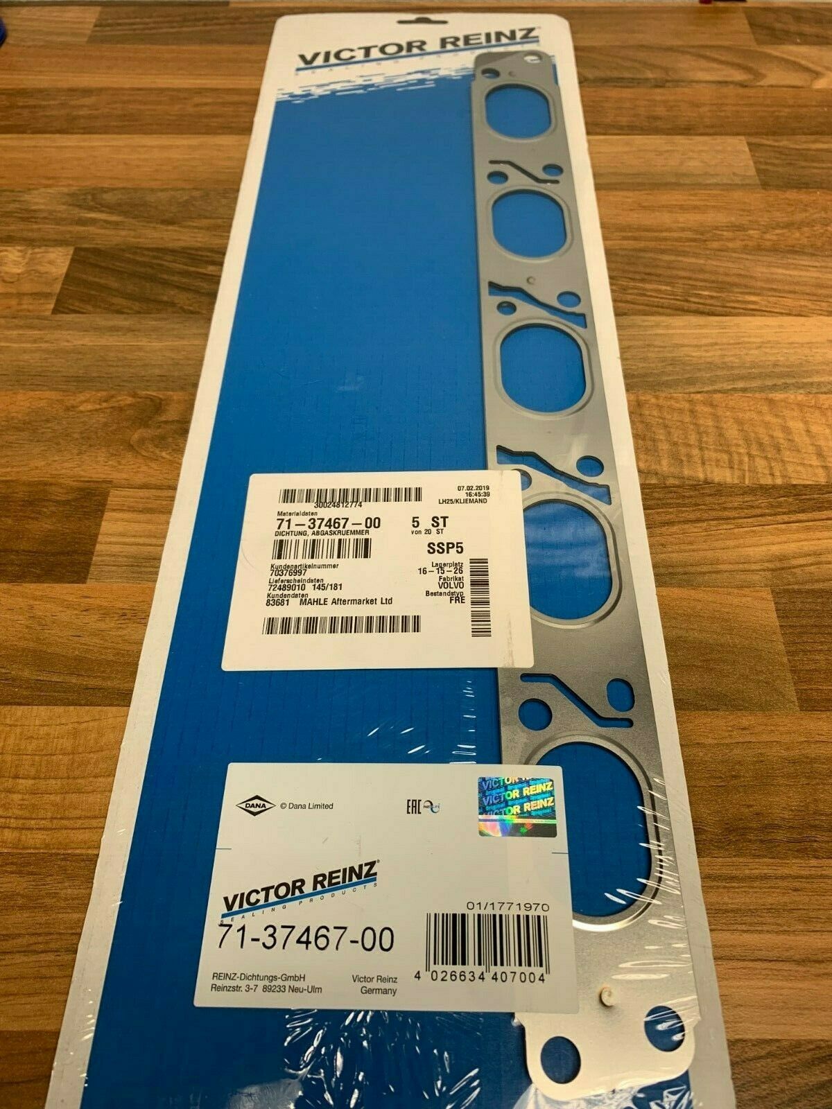 FORD FOCUS 2.5 T ST225 RS RS500 5 Cylinder Reinz Exhaust Manifold Gasket