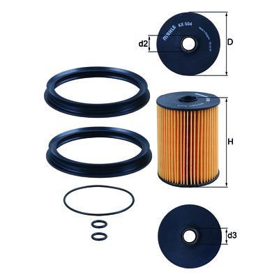 Mini Cooper S John Cooper Works JCW ONE R50 R52 R53 R56 MAHLE Fuel Filter - KX504D
