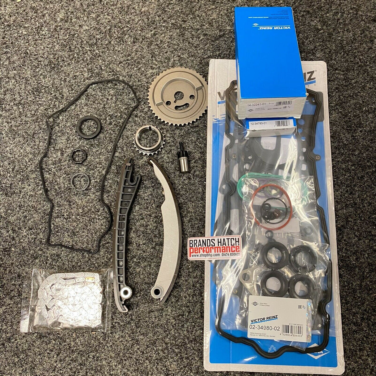 Mini Cooper S JCW R52 R53 MLS Reinz Head Gasket Set W/ Bolts & Timing Chain Kit