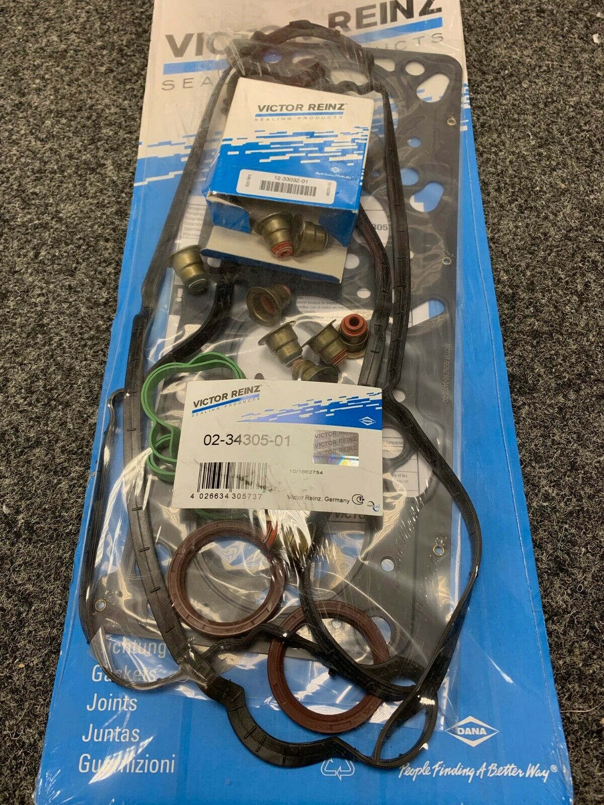 Victor Reinz 02-34305-01 Head Gasket Set fits FORD 1.8 Focus Mk1 Blacktop Zetec