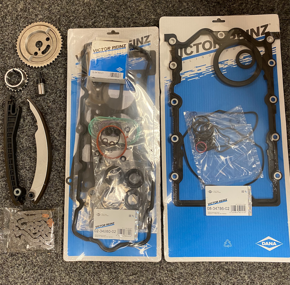 Mini Cooper S JCW R52 R53 MLS Reinz Full Engine Gasket Set & Timing Chain Kit
