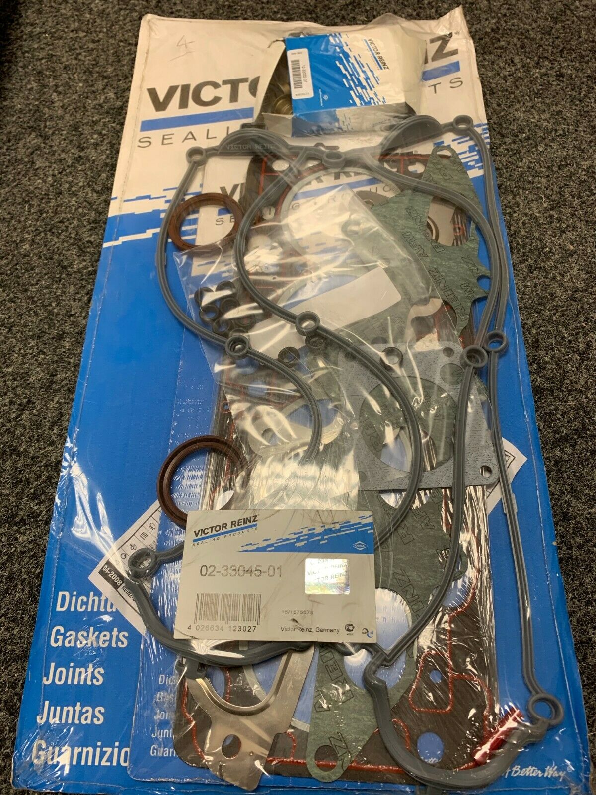 Victor Reinz 02-33045-01 Head Gasket Set Fits FORD 1.8 Silvertop Zetec