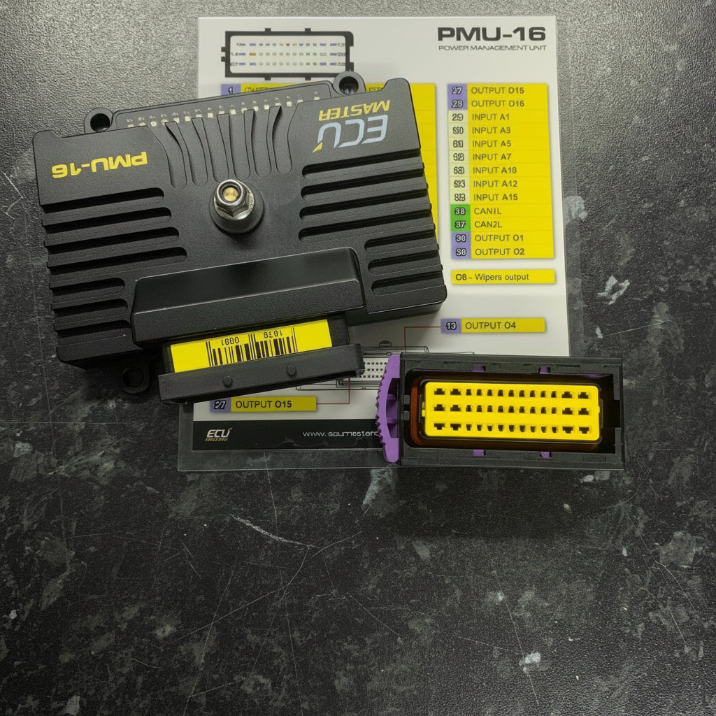 ECUmaster Control Race Package : Black ECU / ADU Dash 5" / PMU16 (PDU)