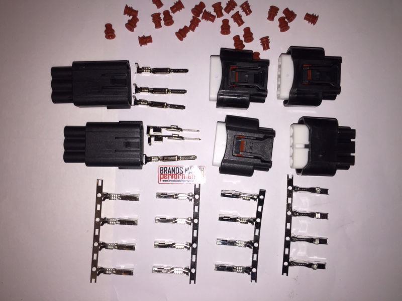 Mitsubishi Evo COP Coil on Plug Conversion Connector Kit - All 6 Connectors inc. LX29&30