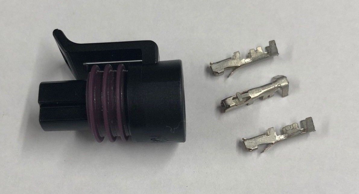 3 way connector plug for use with Link ECU MOTEC etc Pressure sensors