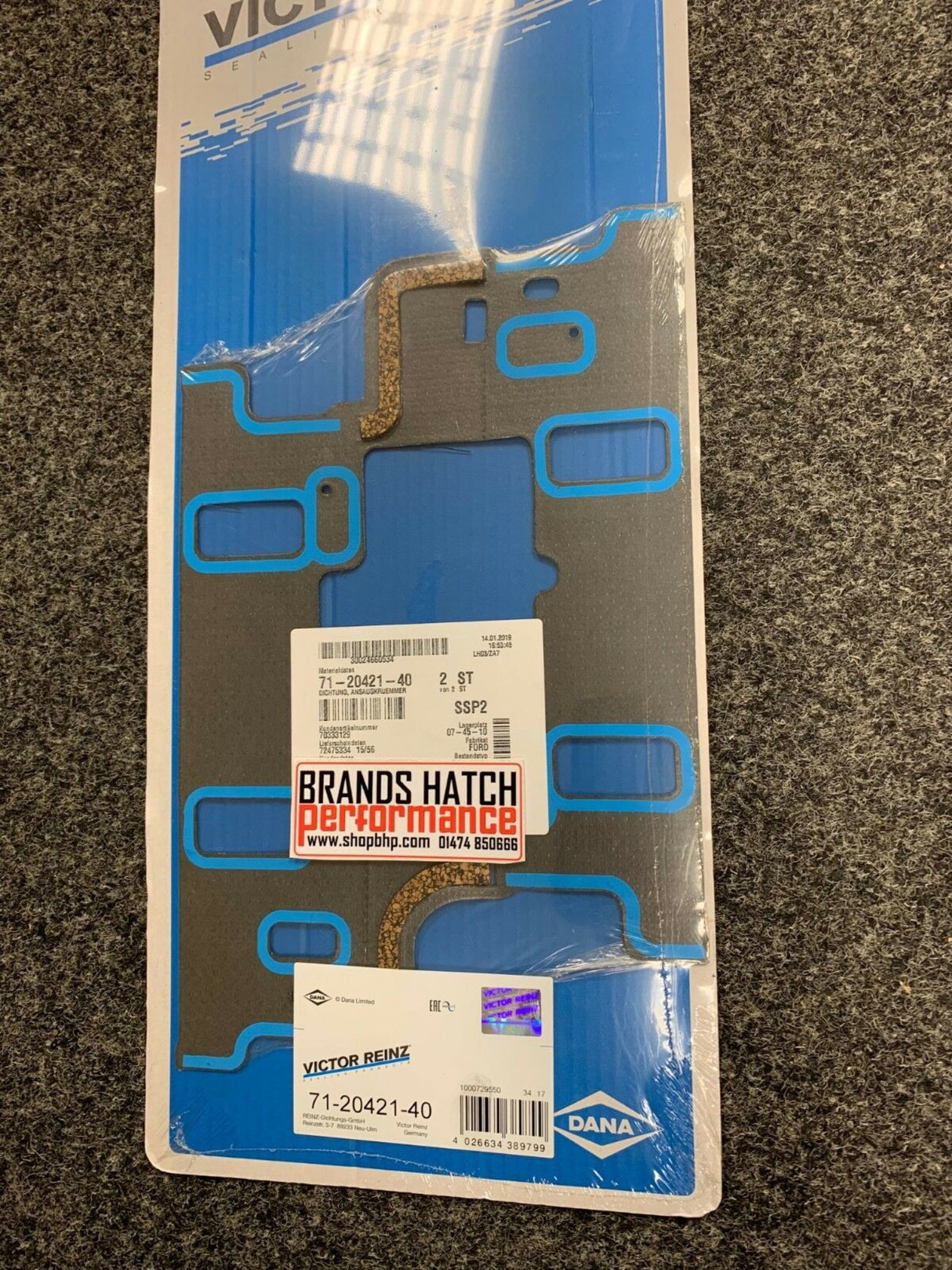 FORD 1.5 CAPRI TAUNUS V4 Victor Reinz Inlet Manifold Gasket 71-20421-40