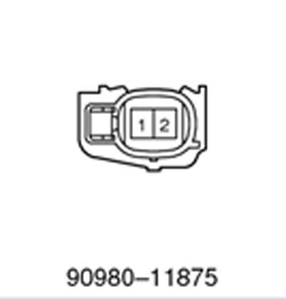 Toyota 90980-11875 Fuel injector & ignition Coil plug connector 2 Way - LX06