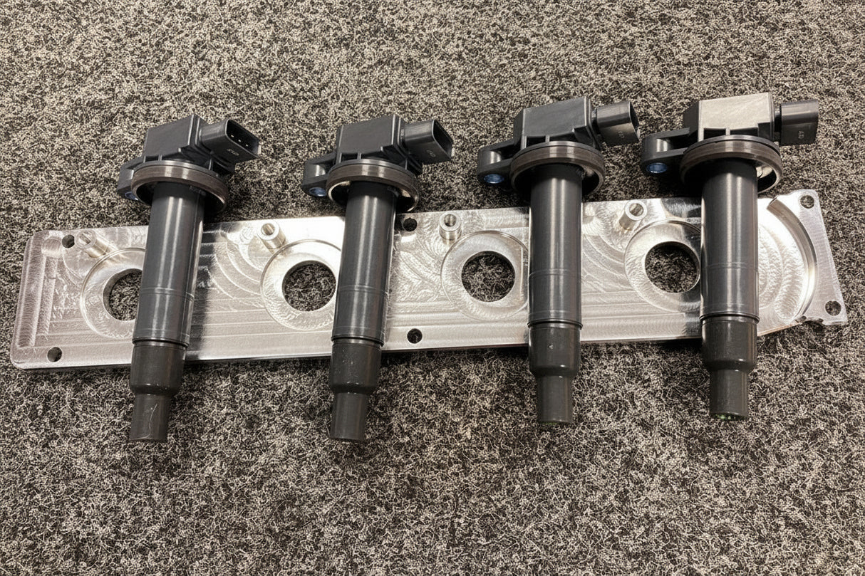 Toyota AE86 4AGE - 1NZ 2NZ Coil on Plug conversion Plate With 1NZ / 2NZ Coils
