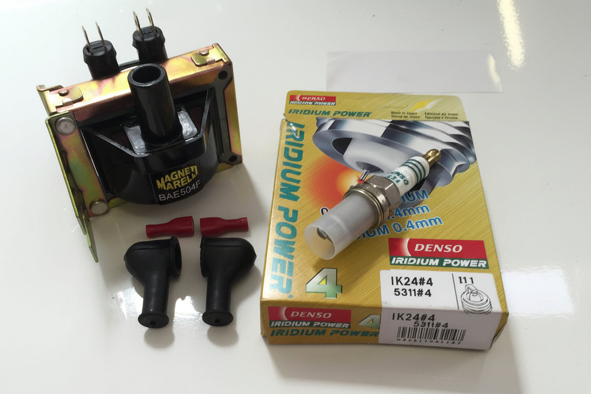 Ford Sierra Escort RS Cosworth Turbo - 40k volt Coil + DENSO IK24 Plug Kit