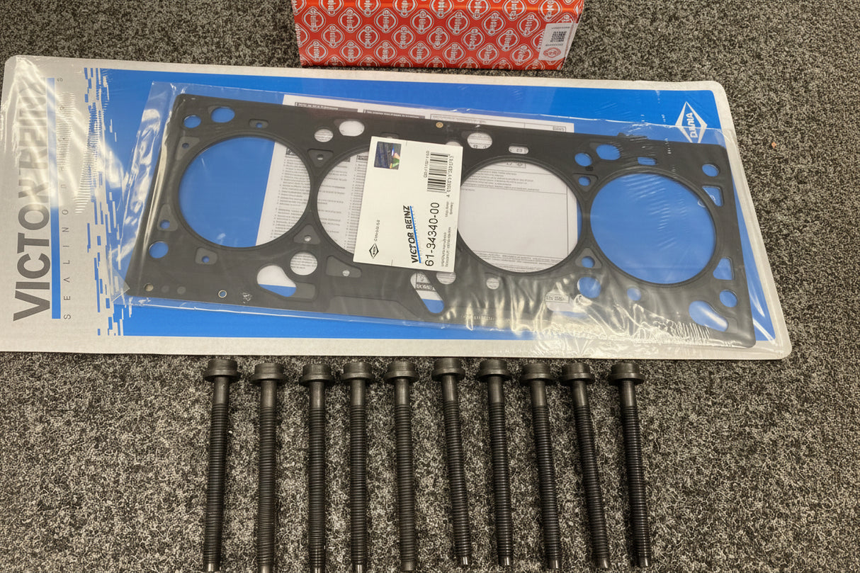 Ford Focus ST170 2.0 Zetec 4 Multi Layer MLS 1.3mm Reinz Head Gasket & Elring Headbolts