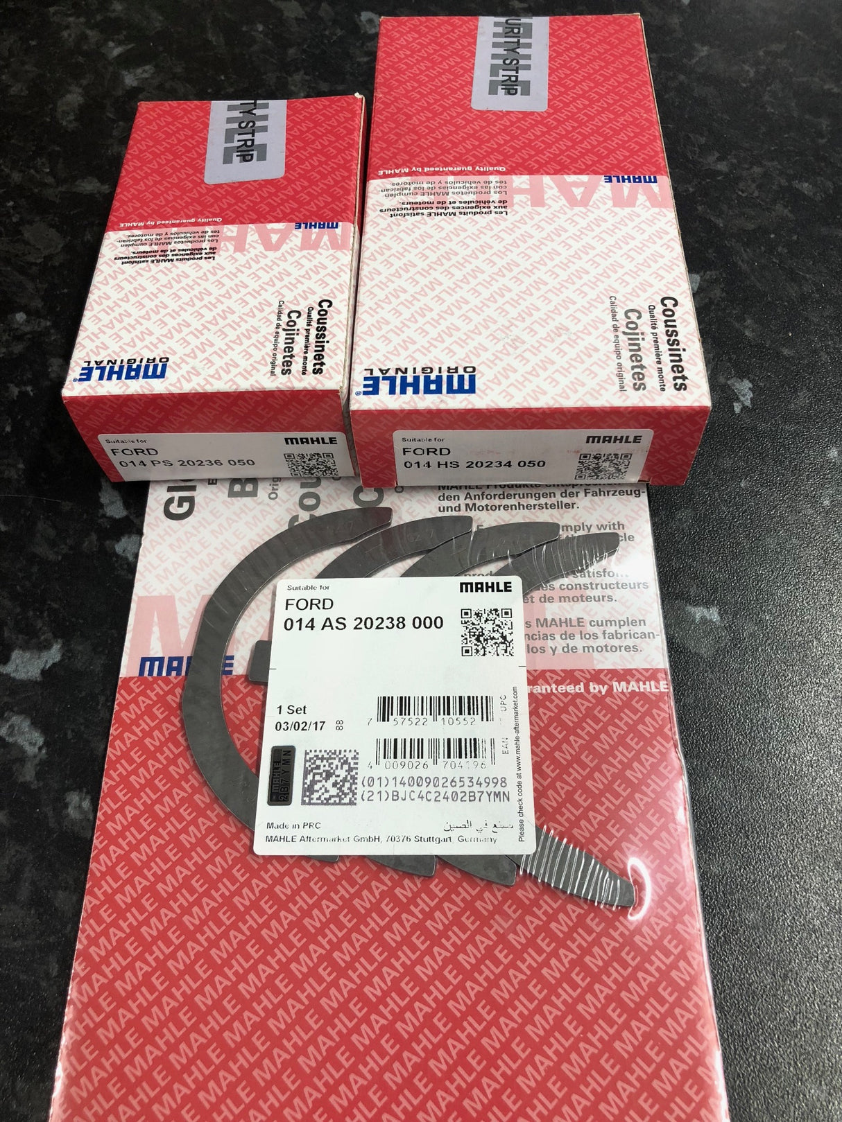 MAHLE - Sierra Escort Cosworth YB Crank Crankshaft Competition Engine Bearing Set STD 0.25 0.5 0.75