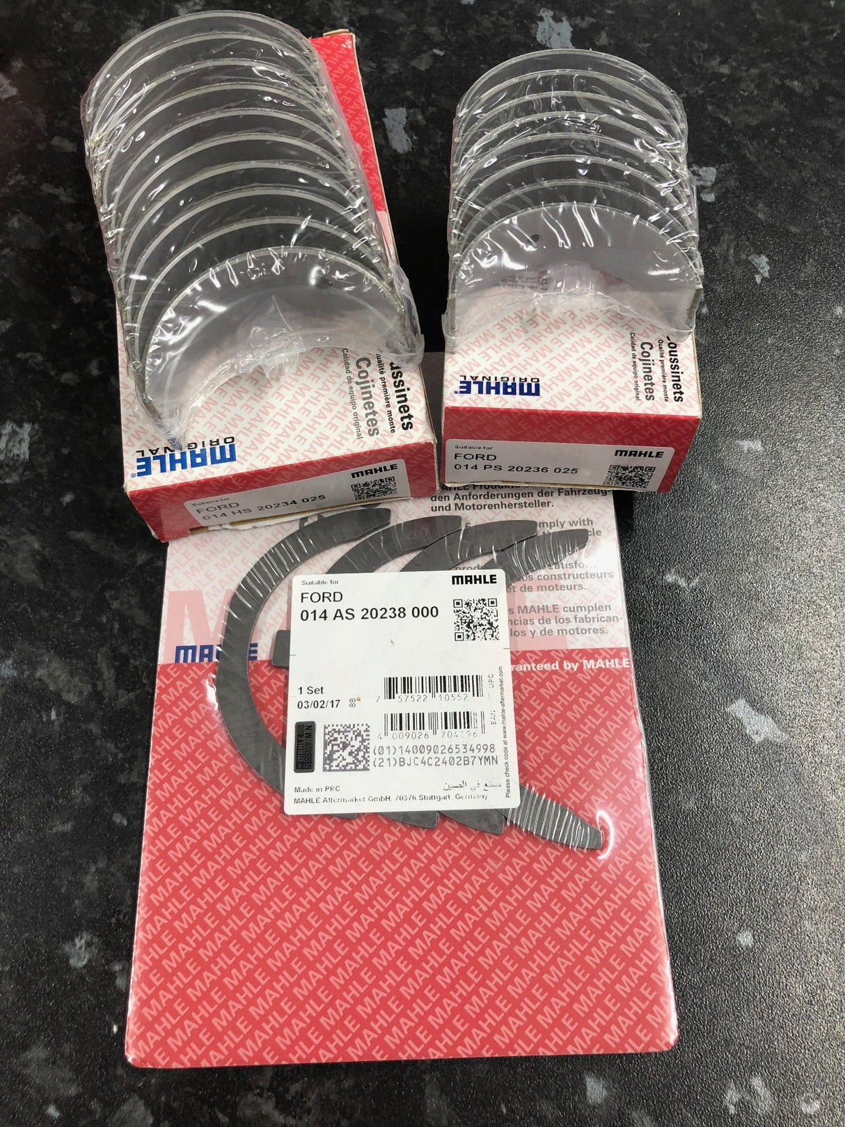 MAHLE - Sierra Escort Cosworth YB Crank Crankshaft Competition Engine Bearing Set STD 0.25 0.5 0.75