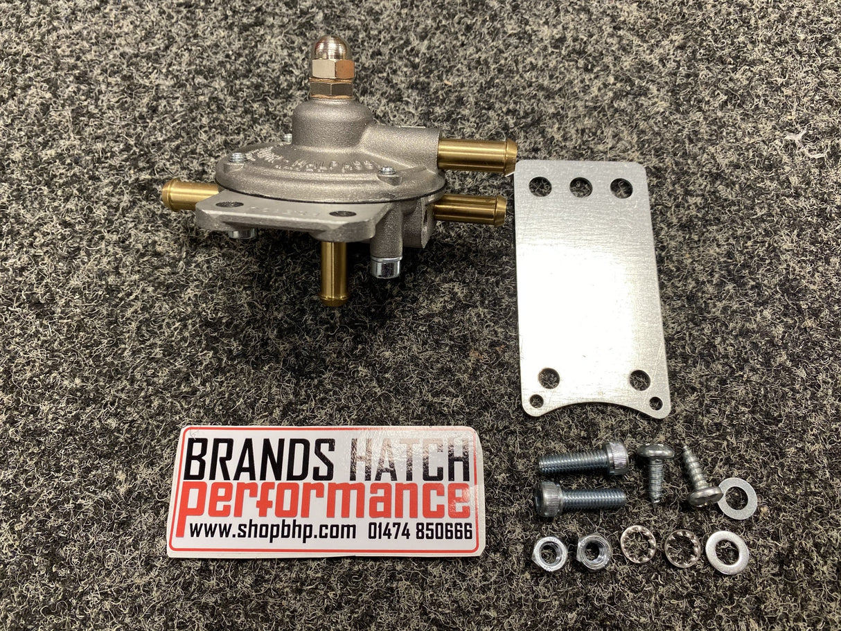 Adjustable Fuel Pressure Regulator - Carburettor Carb Systems 1.5 To 5 PSI 8mm