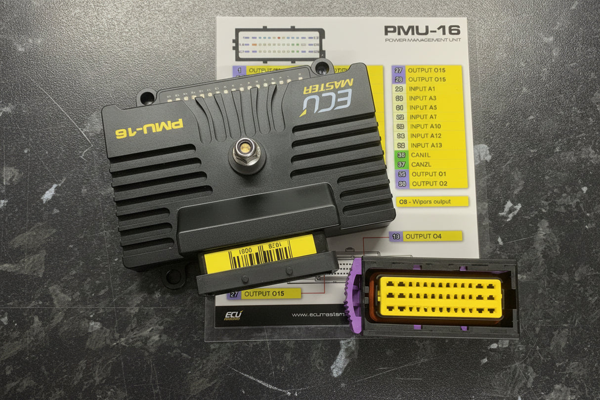 ECUMASTER Power Management Distribution Unit Module PMU 16 & PMU 16 Data Logger