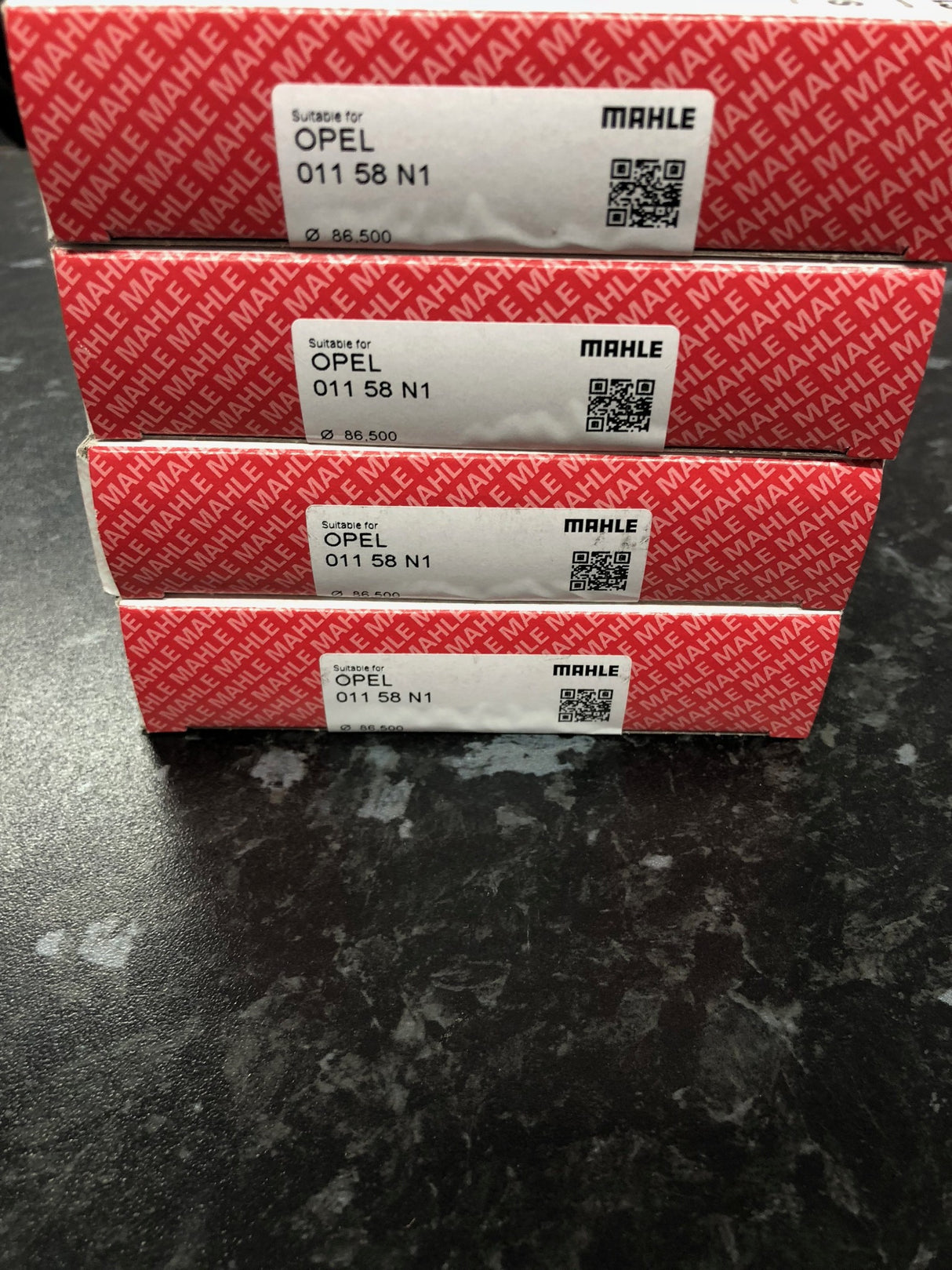 4 X Vauxhall Opel C20LET C20NE C20XE +0.5 86.5 mm MAHLE Piston Rings