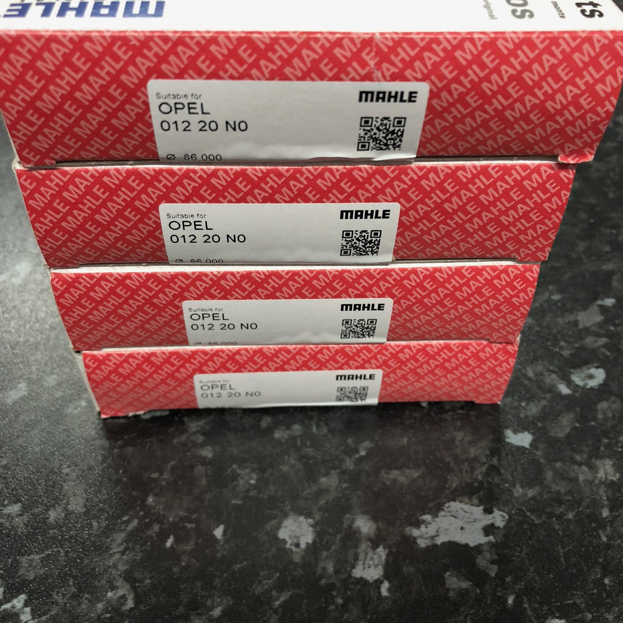 4 X Saab 9-3 2.0 T B207R STD 86mm MAHLE Piston Rings