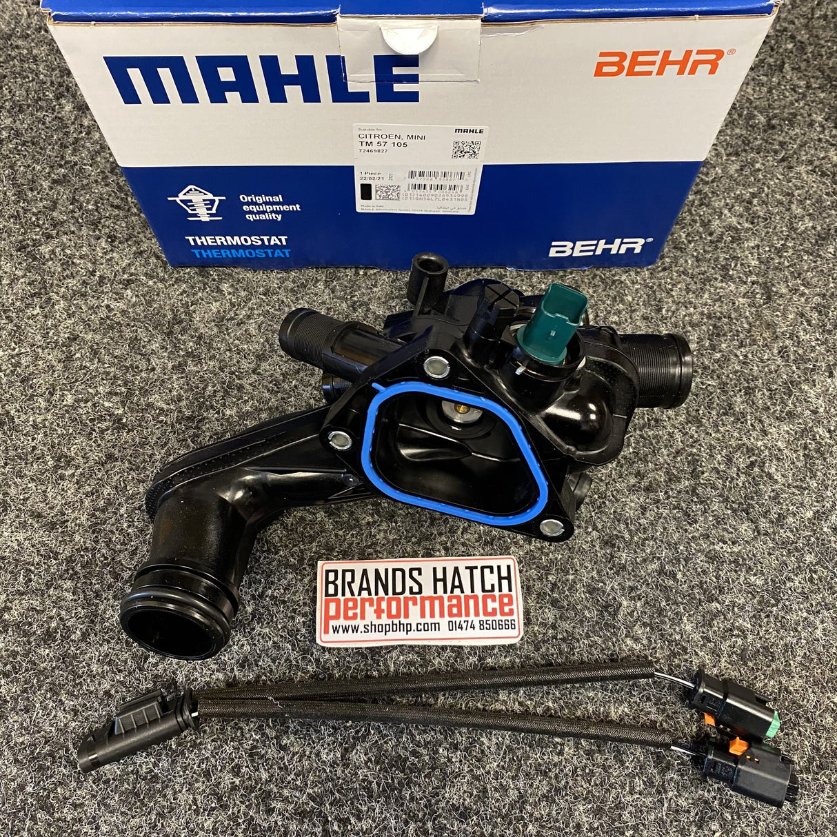 Mini ONE Cooper S JCW R56 R57 R60 N12 N14 N16 N18 MAHLE Thermostat W/ Harness