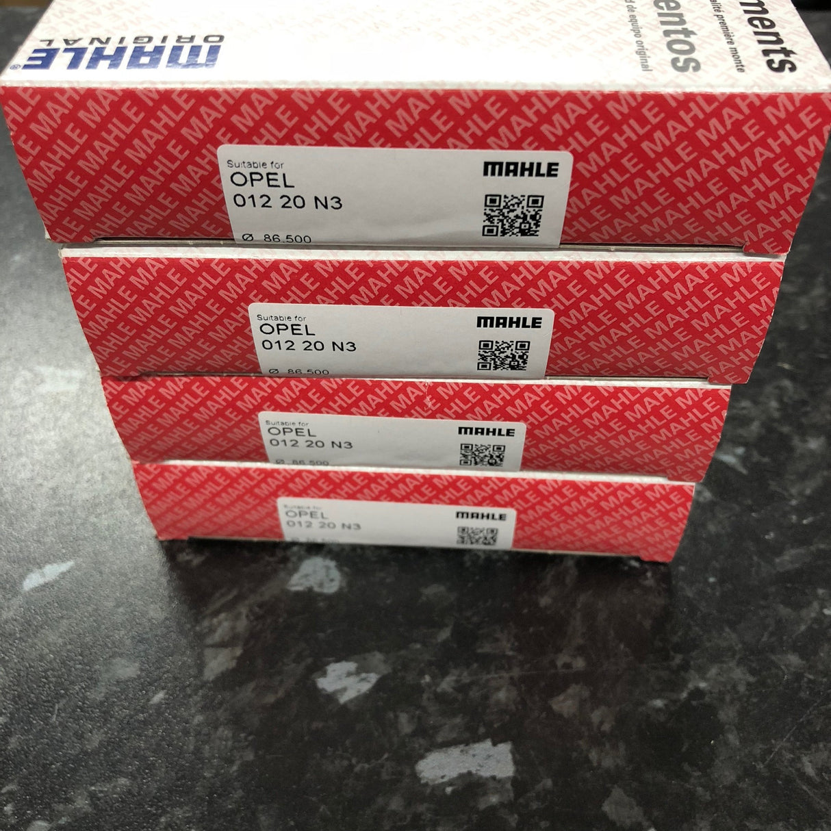 4 X Vauxhall Opel Lotus Z20LET Z20LER Z20LEH +0.5 86.5 mm MAHLE Piston Rings